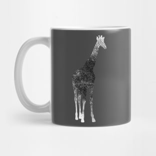 Giraffe Black and White Silhouette Mug